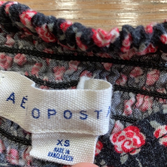 AÉROPOSTALE SKATER BUTTON UP DRESS WITH POCKETS - Picture 3 of 3